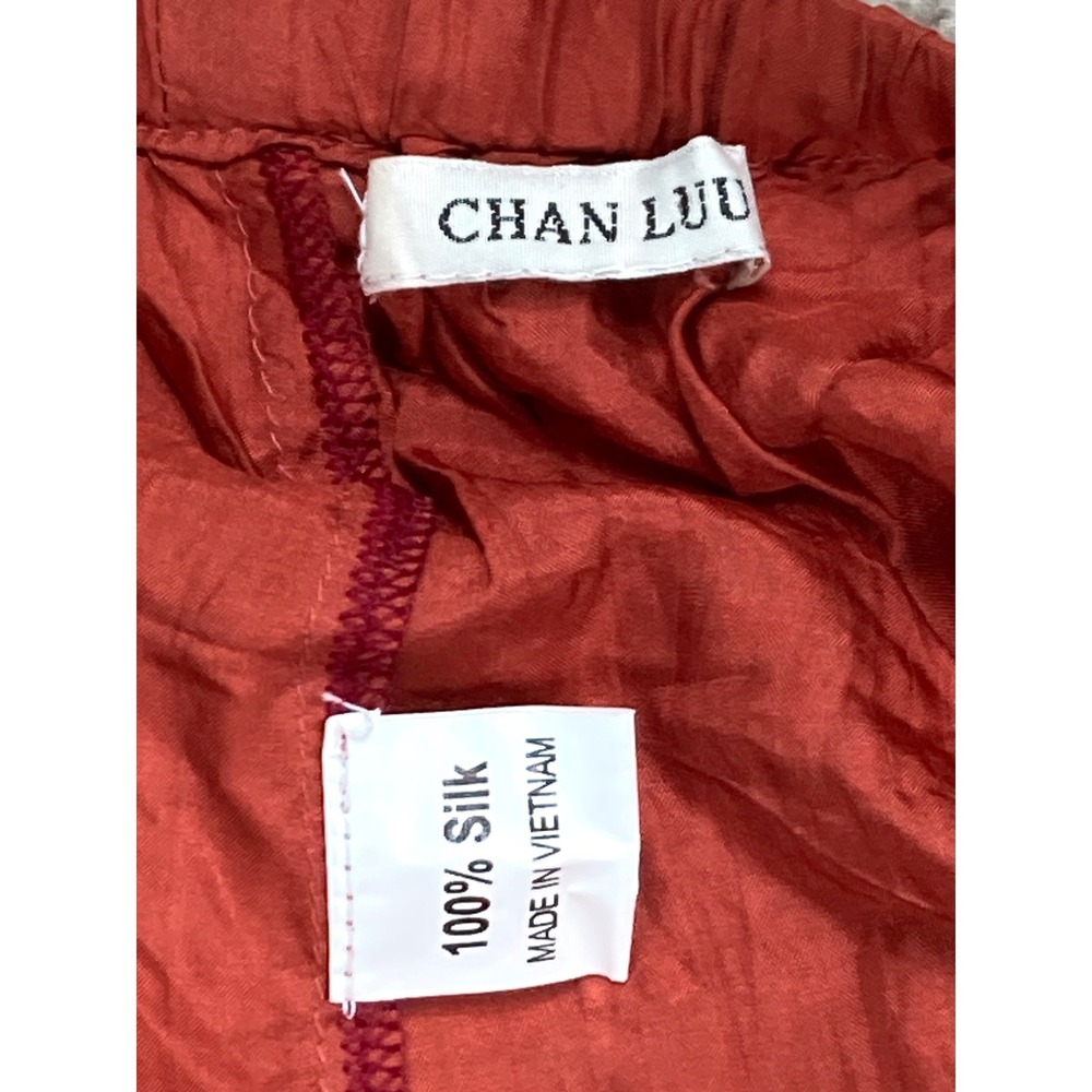 Chan Luu Tiered Silk Colorblock Skirt Womens S Multicolor Boho Ruffle Romantic - Picture 3 of 8